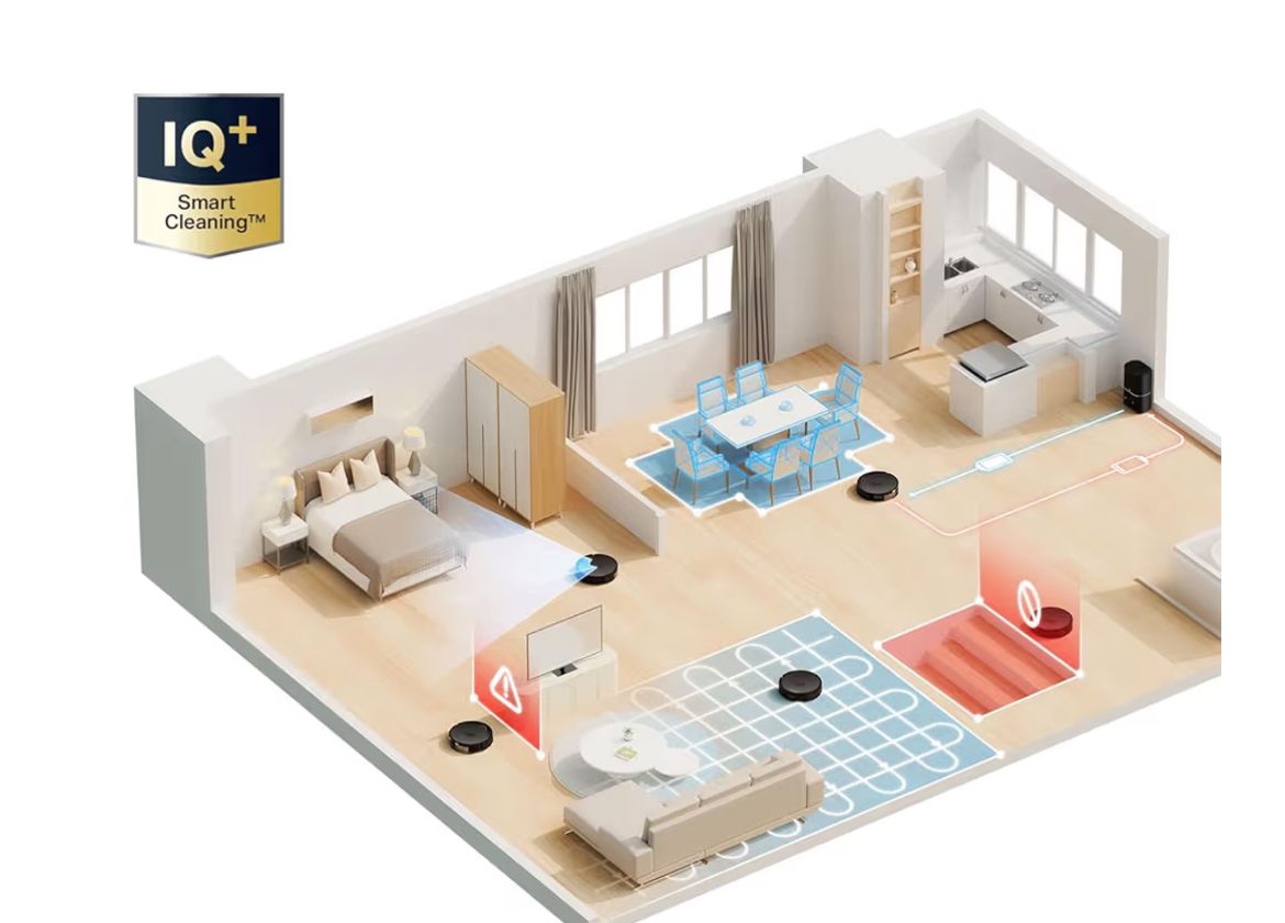 Robot aspirador inteligente auto-vaciado 3L, Lidar,